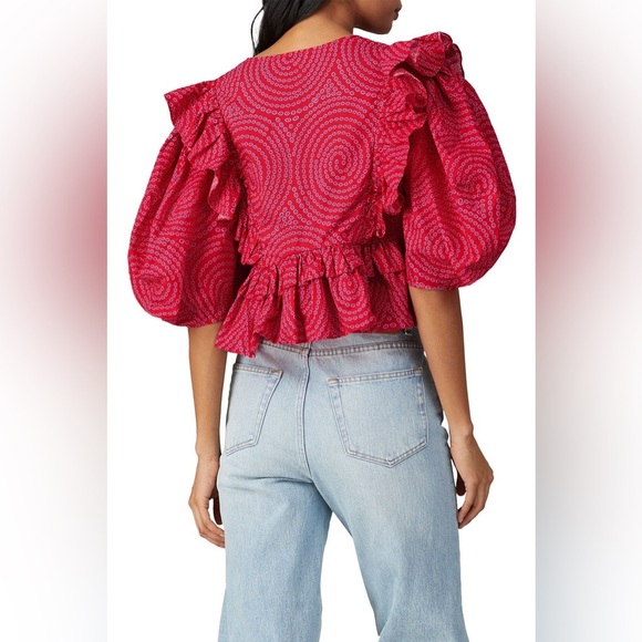 RHODE Short Sleeve Elodie Top - L - Picture 3 of 8